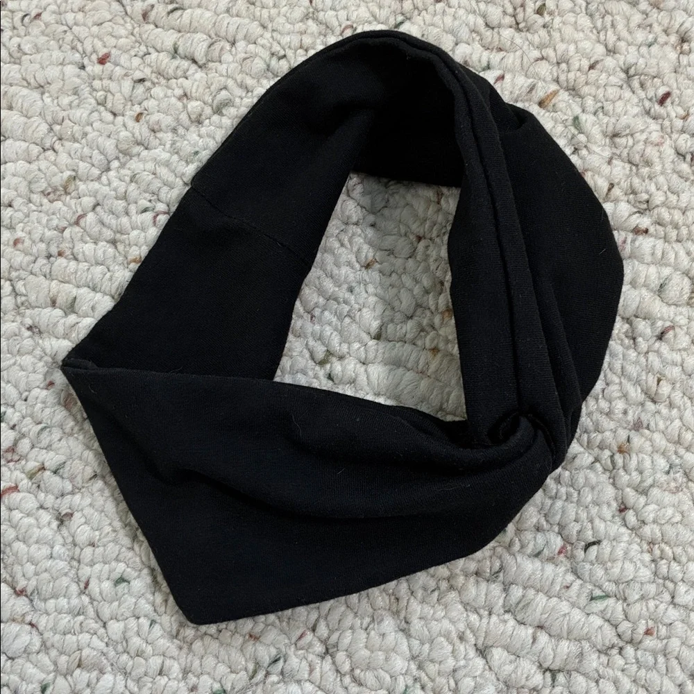 Black Knotted Classic Basic Headband